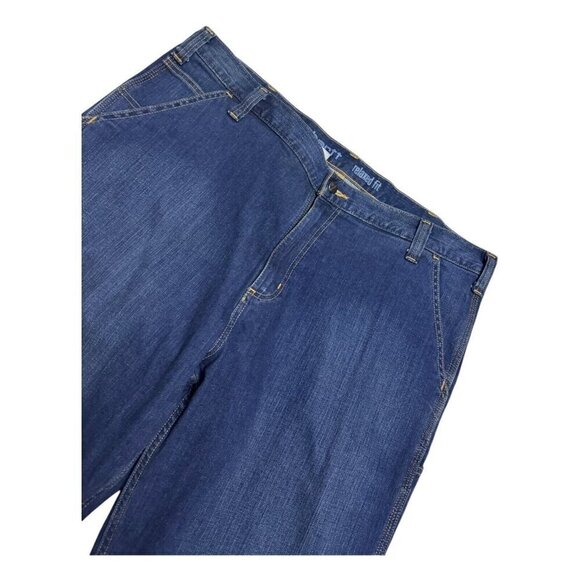 CARHARTT Relaxed Fit Work Casual Designer Denim Jeans Mens 42x32 - Picture 5 of 6